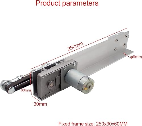 Miniatura 3 de top-tool - Motor telescópico ajustable de ciclo recíproco, motor de bricolaje con control de velocidad, carrera de 0.8-3.1in (24 V, 90 RPM)