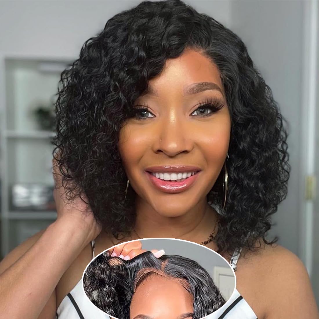 Wear and Go Glueless Wigs Human Hair Pre Plucked Pre Cut