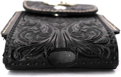 Miniatura 5 de West Star - Funda de cuero universal para teléfono celular con cierre magnético 326B Horse BK