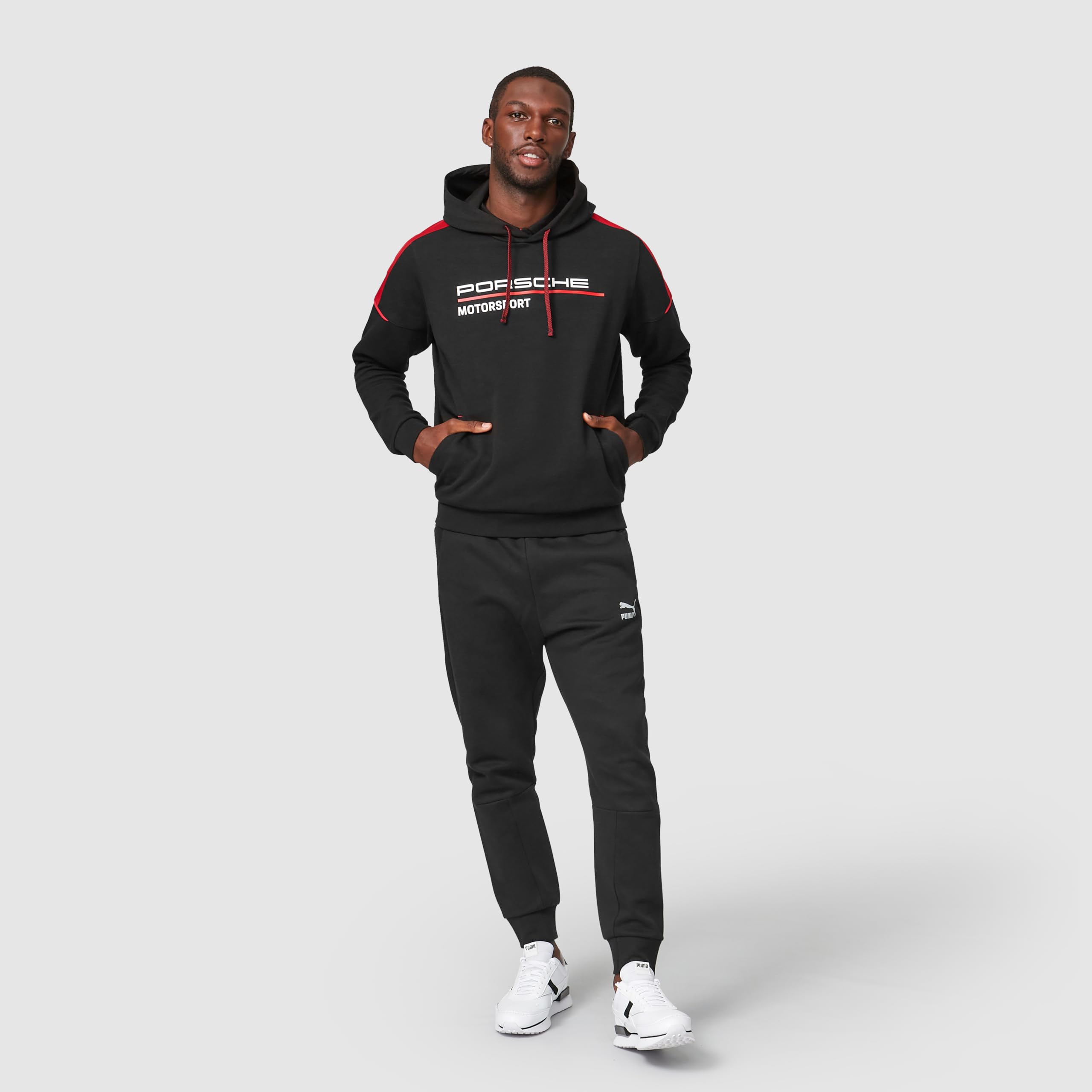 Stitched Motorsport FW męska bluza z kapturem czarna