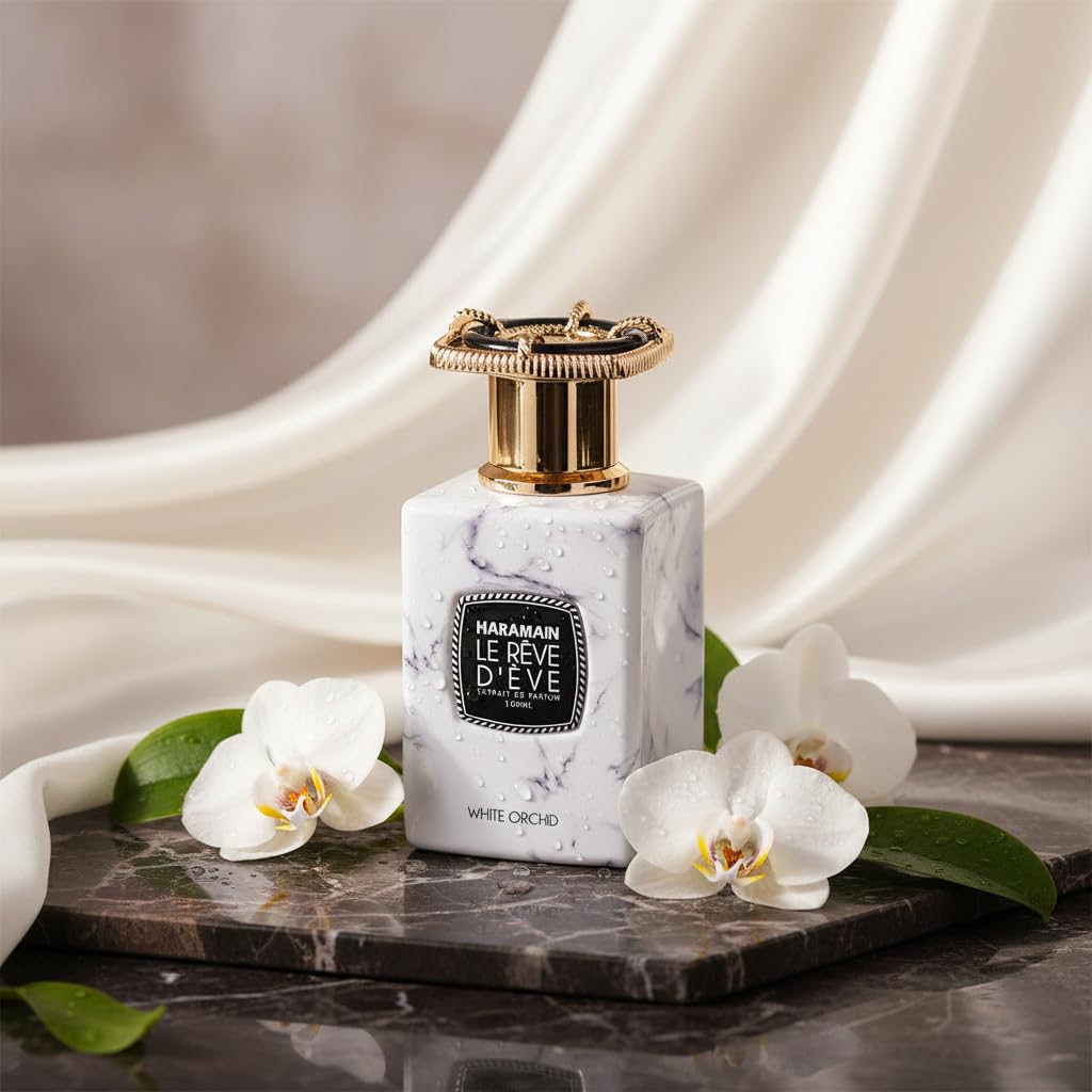 Le Reve Deve White Orchid by Al Haramain for Women - 3.33 oz Extrait De Parfum Spray - Image 2