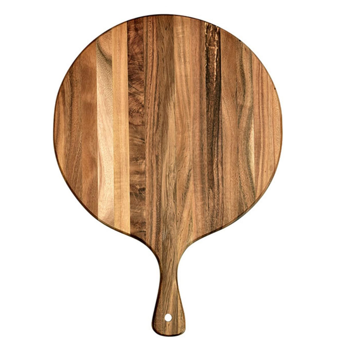 Tabla de Pizza de Madera con veta Natural, Resistente y Multifuncional para cenas y Servir Alimentos