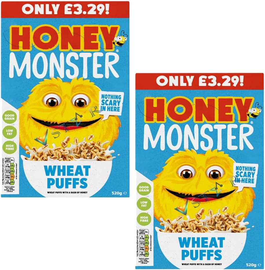 Honeey Monster Wheat Puffs 520g (2)