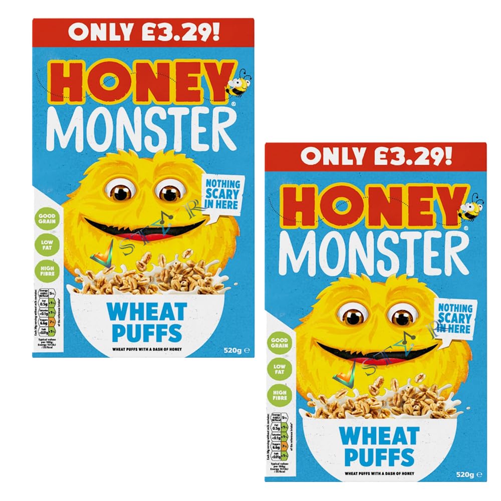 Honeey Monster Wheat Puffs 520g (2)