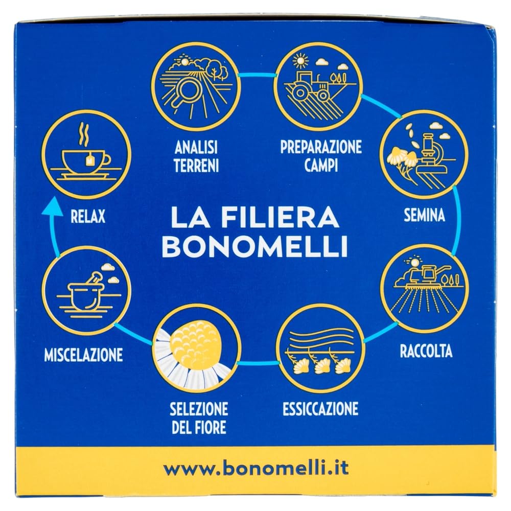 Bonomelli - Filtrofiore Camomilla 14 filtros de manzanilla (14 unidades, 28 g, incluye llavero Beni Culinari gratuito)