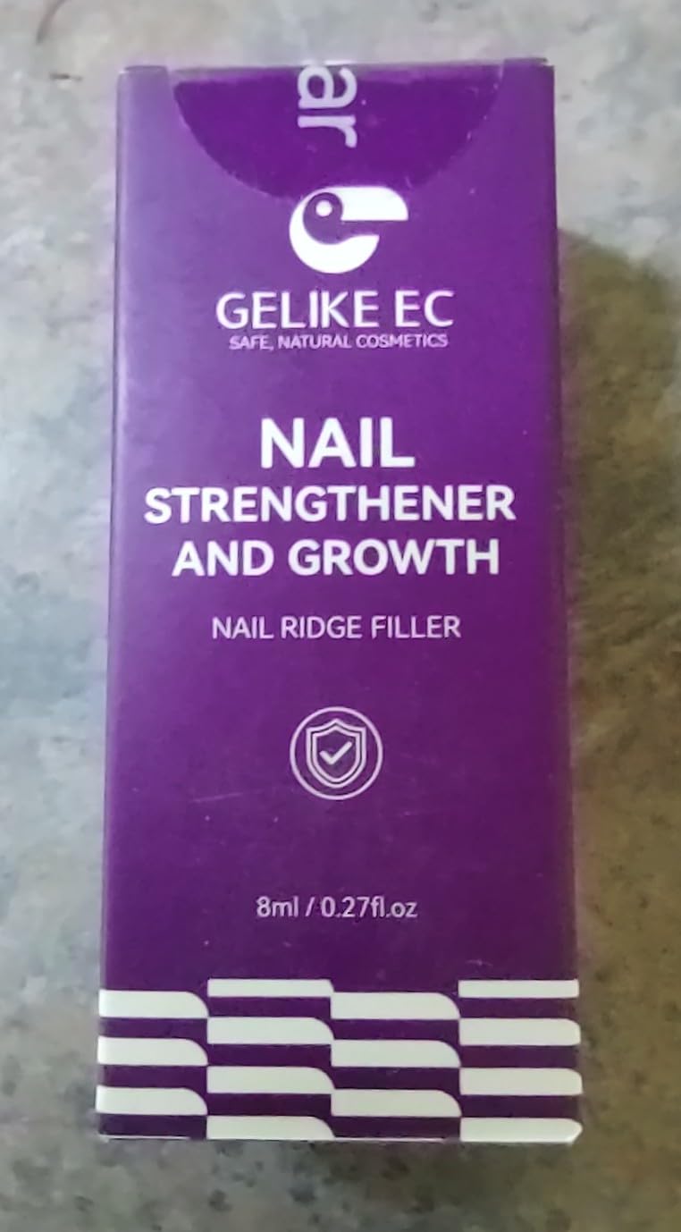 gelike ec Nail Ridge Filler For Damaged Nails: Gelike ec 8 in 1 Nail Strengthener for Thin Nails and Growth - Protein Nail Ridge Filler with Top Coat Free 552PCS