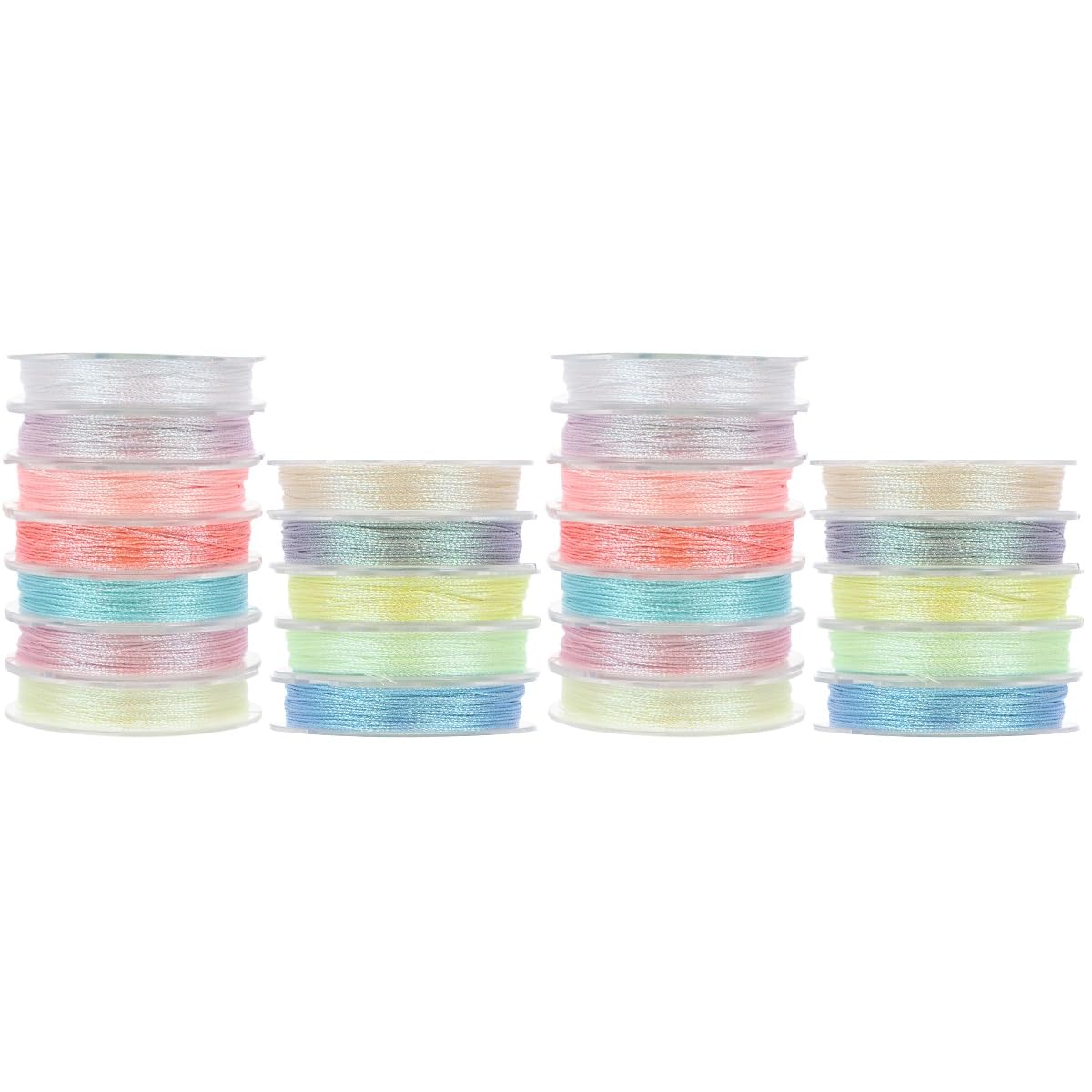 OSALADI 2 Set Filo Luminosa Per Ricamo Filo Per Cucito Per Diy E Resistente E Sicuro Per Decorazioni E Progetti Creativi 12 * 2
