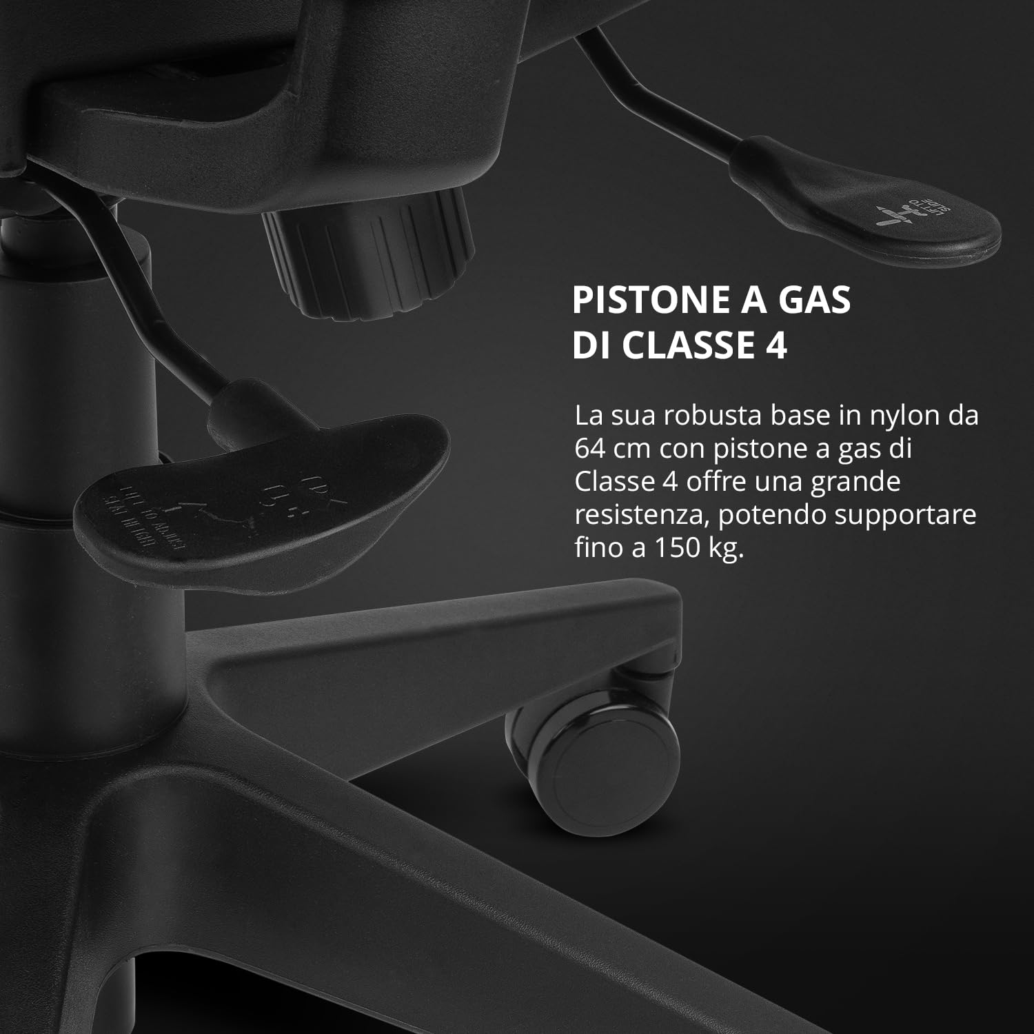 DRIFT GAMING DRAIR400 - Sedia da gioco professionale, rete di alta qualità e polimeri rinforzati, braccioli imbottiti regolabili 4D, pistone classe 4, girevole, inclinabile, regolabile, nero.