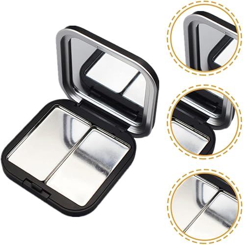 Miniatura 9 de KALLORY Paleta de sombra de ojos magnética vacía, paleta de maquillaje pequeña, envases compactos de lápiz labial, cajas de almacenamiento de