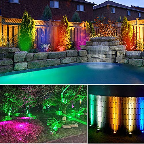 image for VOLISUN Low Voltage Landscape Lights with Transformer, RGB 6W 12V In-g