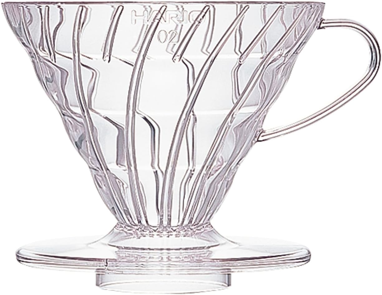 Hario V60 Plastic Coffee Dripper, 02, Clear