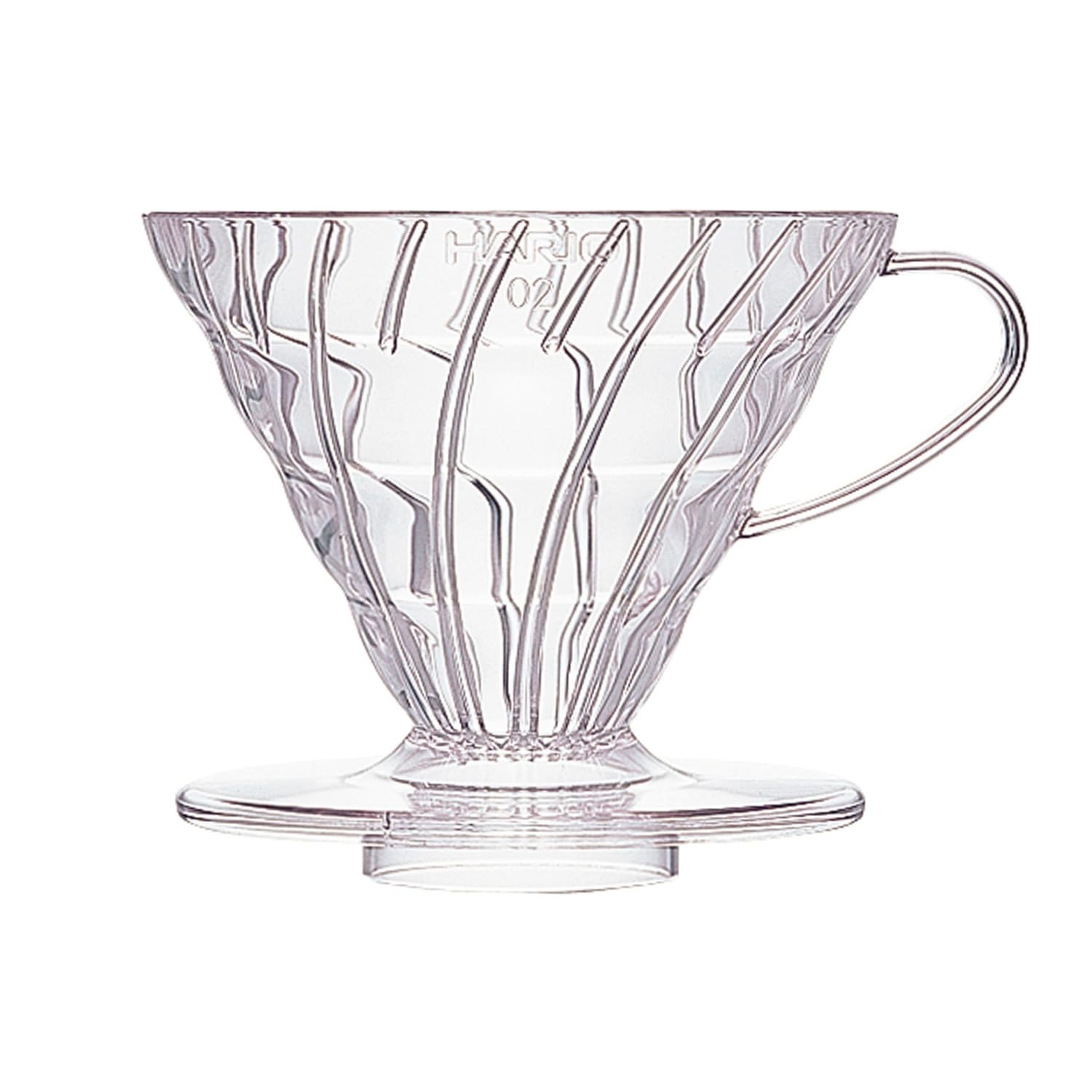 V60 Plastic Coffee Dripper, 02, Clear