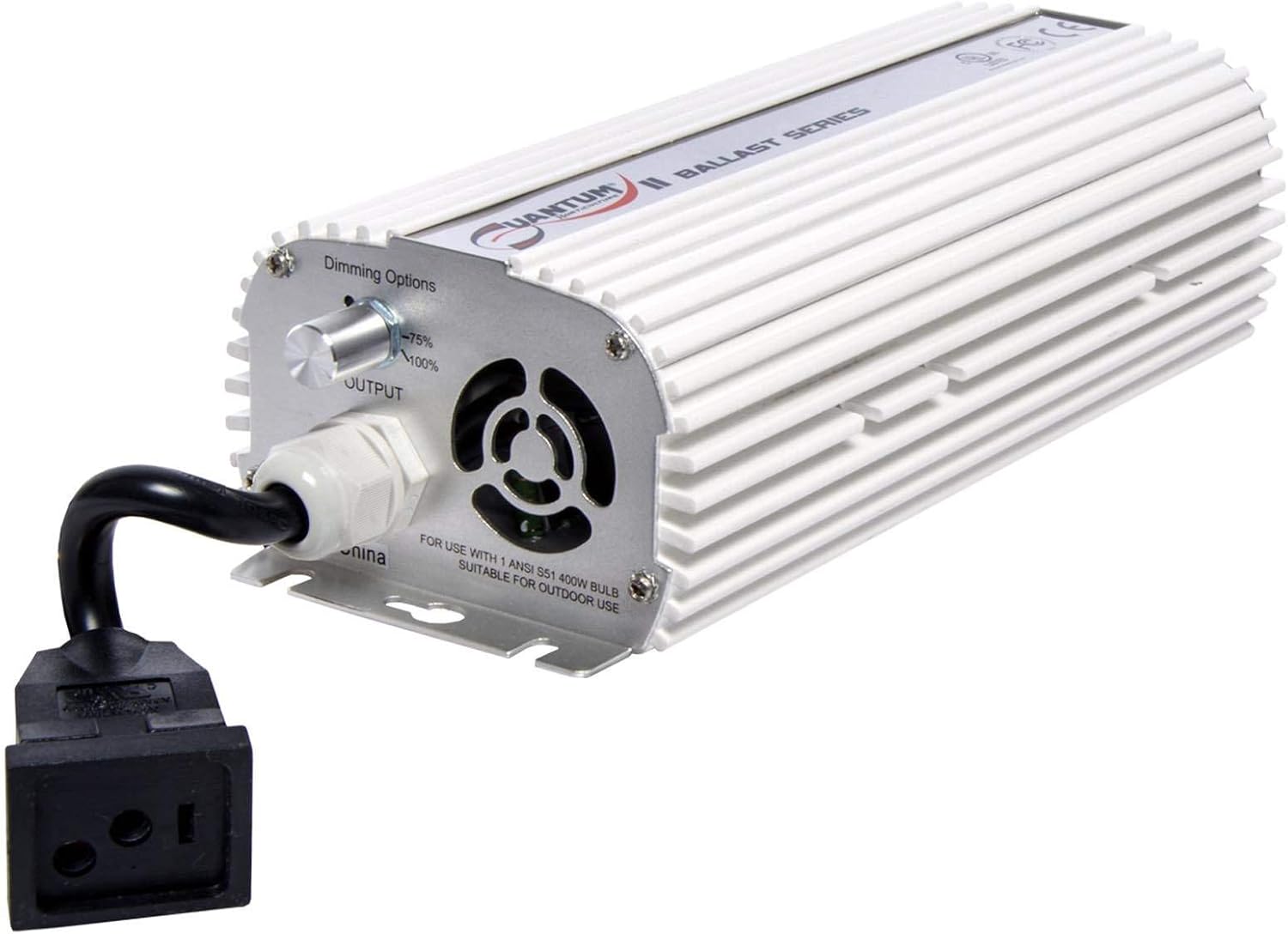 Hydrofarm - Quantum Horticulture QUANTUM-1000 MH Dimmable Digital Ballast 1000W HPS 120/240V for Indoor Home Gardens, Plants, and Hydroponics,White