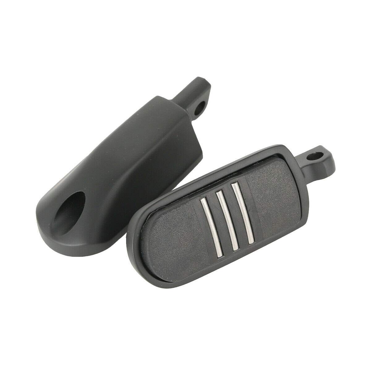 Clavijas De Carretera Para Harley Con Protector Motor De 1.25 Pulgadas | Reposapiés Delanteros Ajustables Y Plegables Para Street Glide, Road King, Softail Y Más