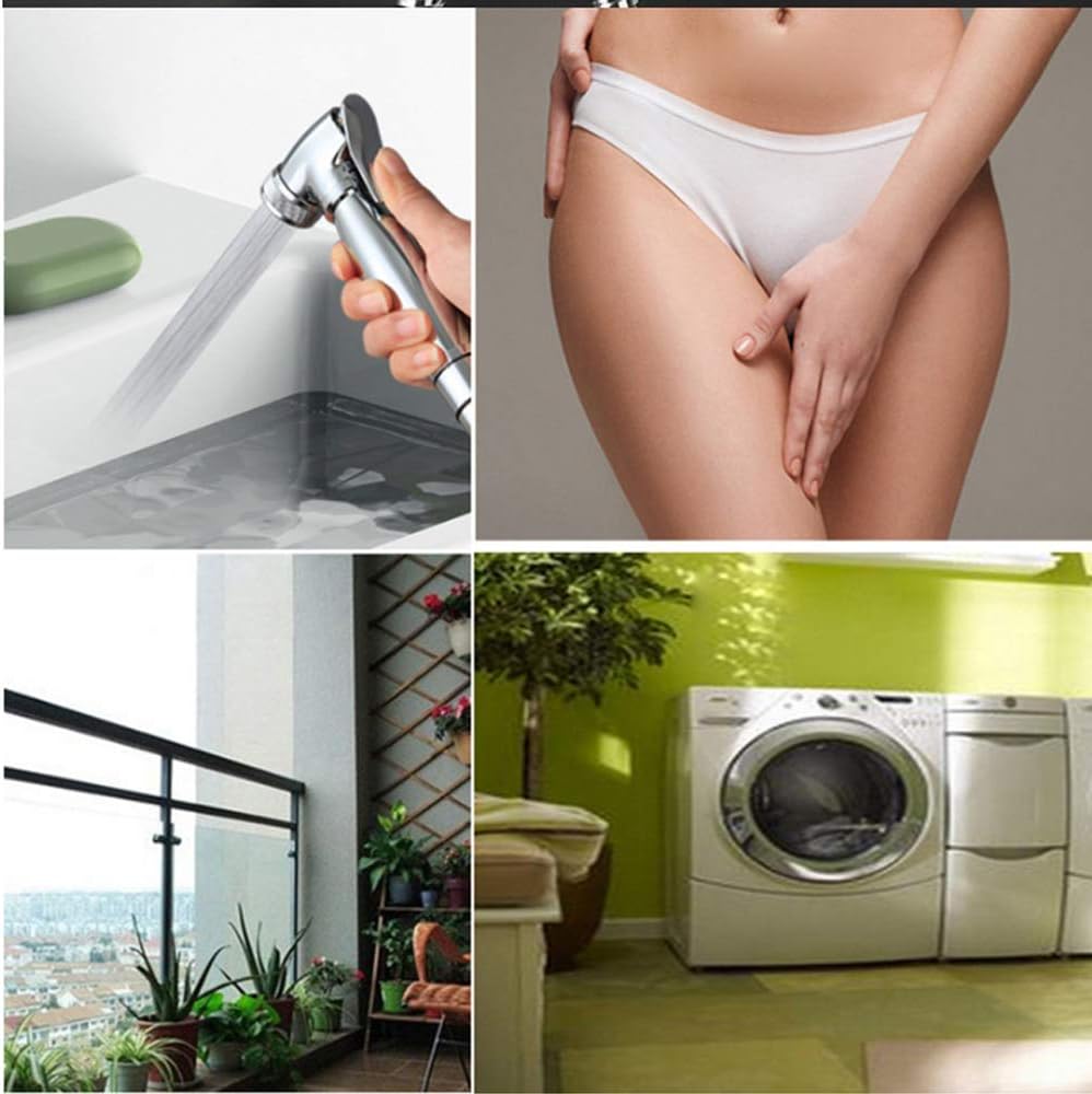 Bidet Sprayer with Single Cold Water Push Switch Portable Cloth Diaper Washer Shower Sprayer Set Wall Mount Toilet Bidet Attachment Pressure Sprayer,Chrome(Chrome)