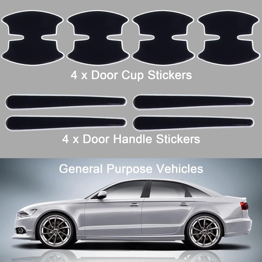Self-adhesive Noise Reduction Door Lock Pads 4-Pack Silicone Car Door ...