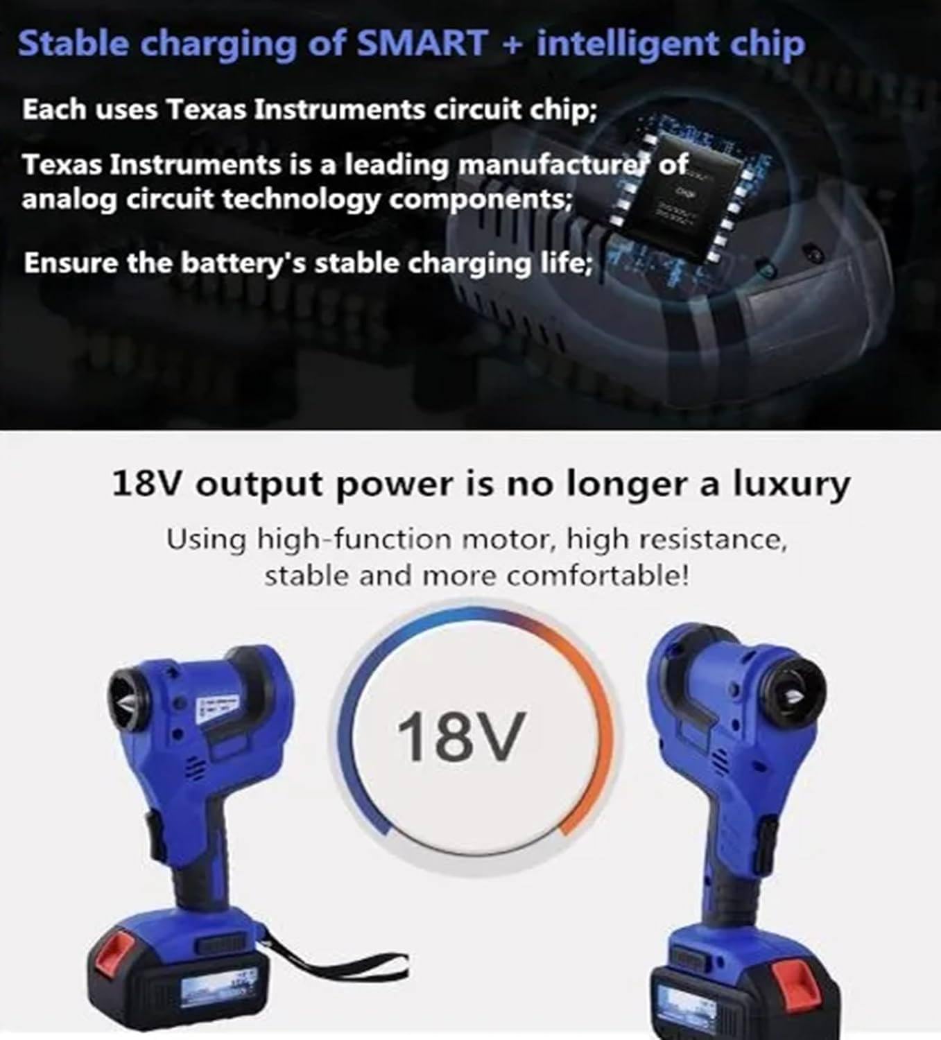 Kit d'outils d'évasement électrique sans fil pour réfrigération AC, 280 tours/min, 6 à 19 mm (1/4 à 3/4 pouce) évasée de tuyau en cuivre avec grattoir