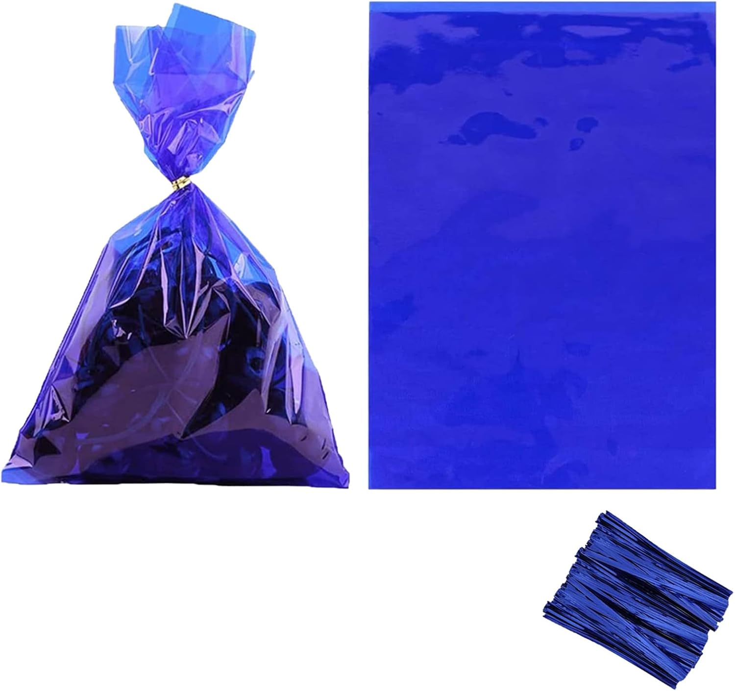 Tim&Lin Black Clear Cello Bags Candy Plastic Favor Cellophane Treat Bags, Pack of 50 image 5