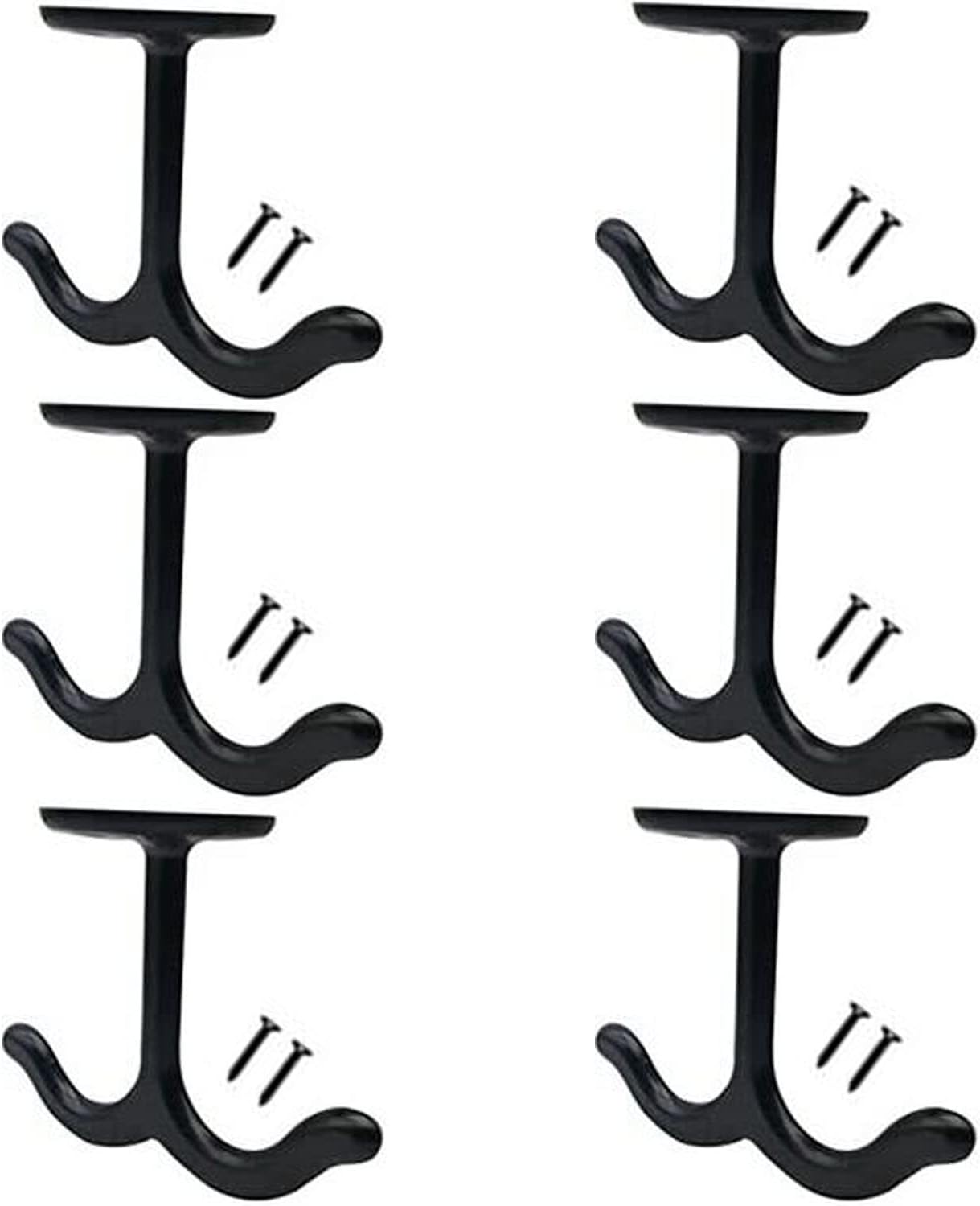 Amazon.com: Svaitend 4 PCS Zinc Alloy Double Prong Ceiling Hook,Heavy ...