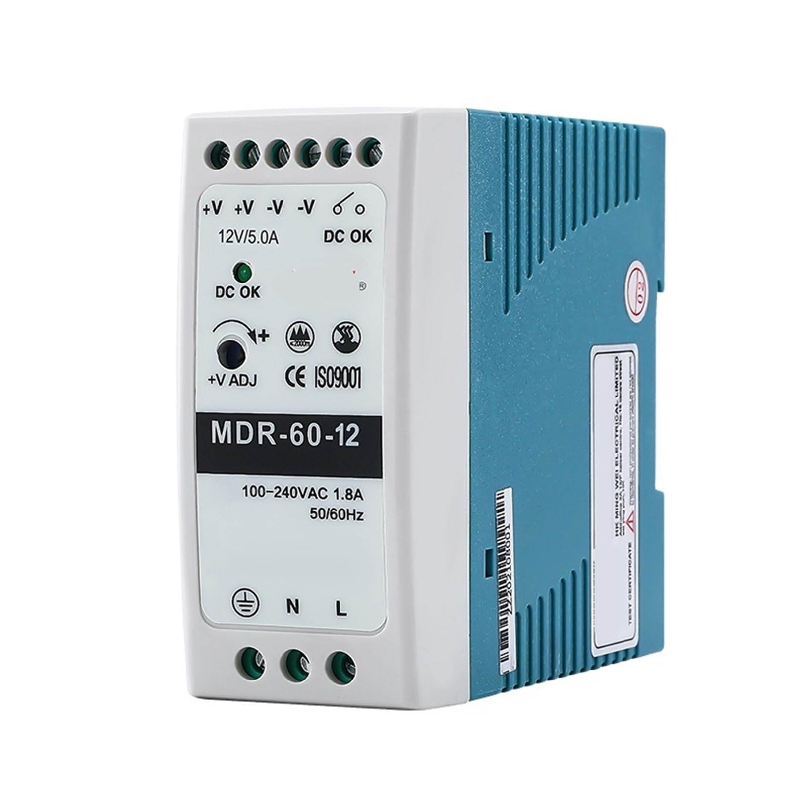 Alimentation à découpage MDR-60-12 compacte et performante sortie stable 12V 60W