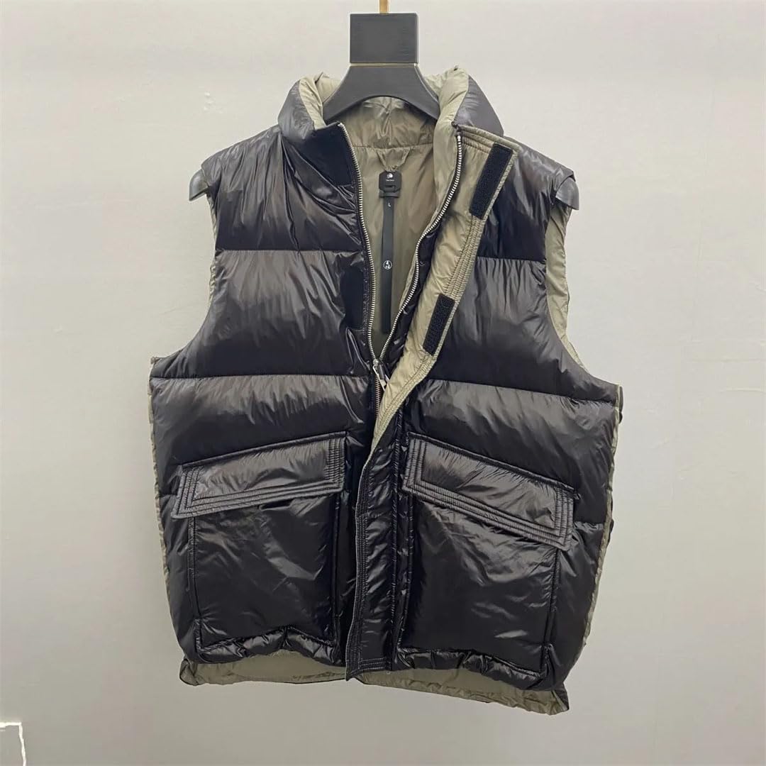 Vogrtcc Chaleco De Plumón De Pato Blanco Para Hombre Chalecos Cálidos De Invierno Chaquetas De Invierno