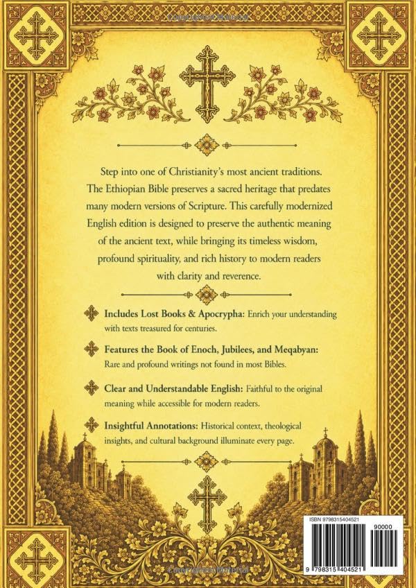 Image of Ethiopian Bible in English Complete New Translation (Annotated): Lost Books & Apocrypha, Including the Book of Enoch, Jubilees, and Meqabyan I-III in Clear and Understandable English