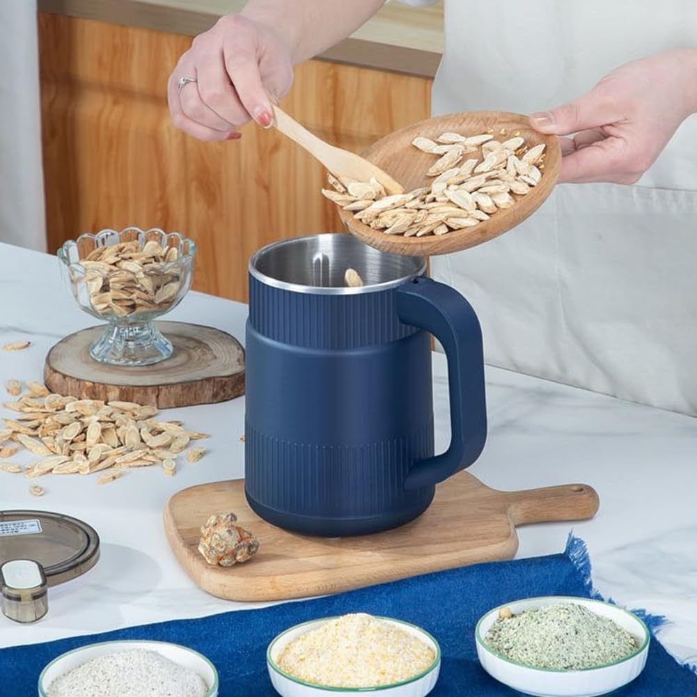 Moulin à Café Électrique 500 ML, Broyeur de Grains en Grains, Machine de Broyage Domestique en Acier Inoxydable pour Cuisine, Prise UE