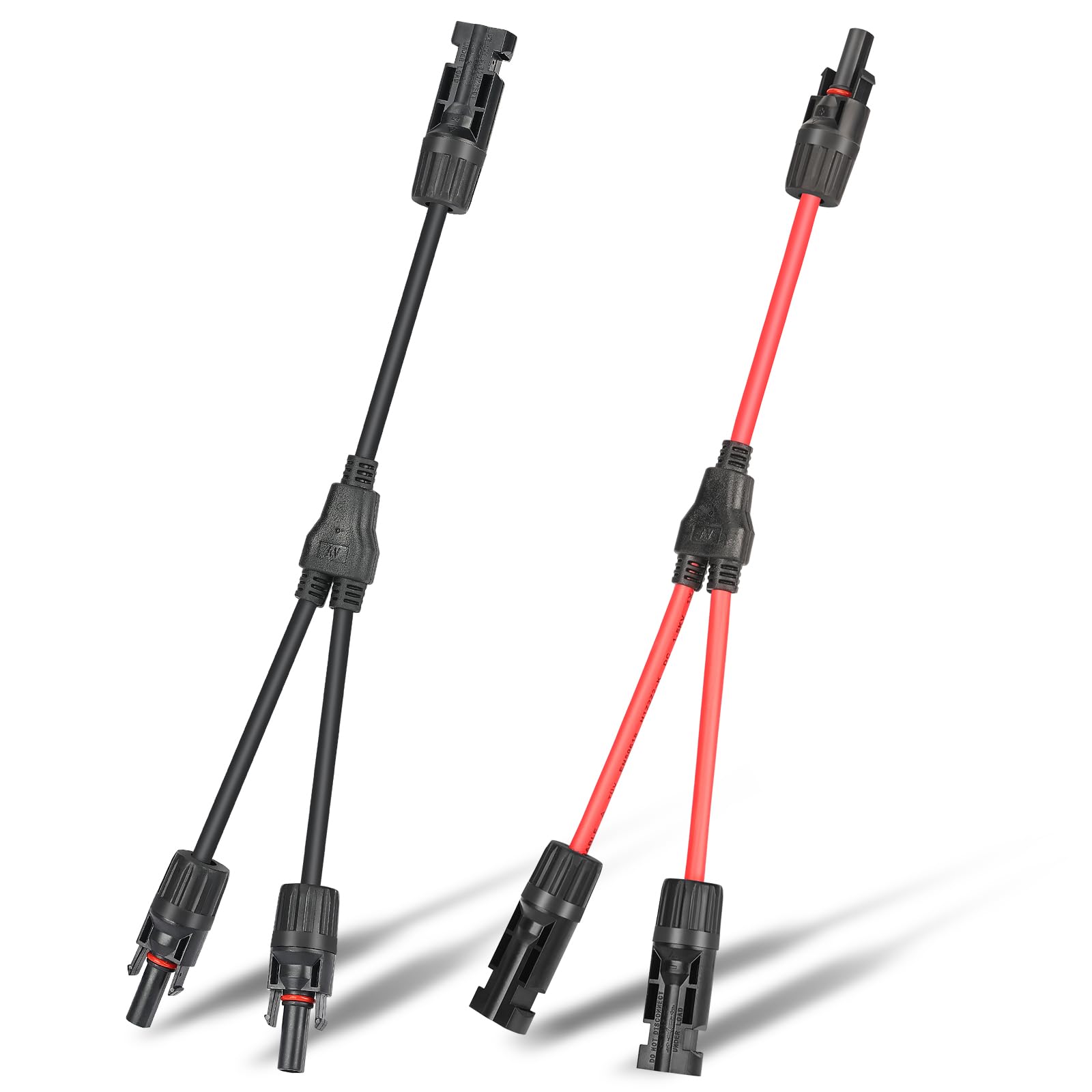 TBER 15”Solar Connectors Y Branch Parallel PV Adapter Cable Wire Plug Tool Kit for Solar Panel (M/FF+F/MM)