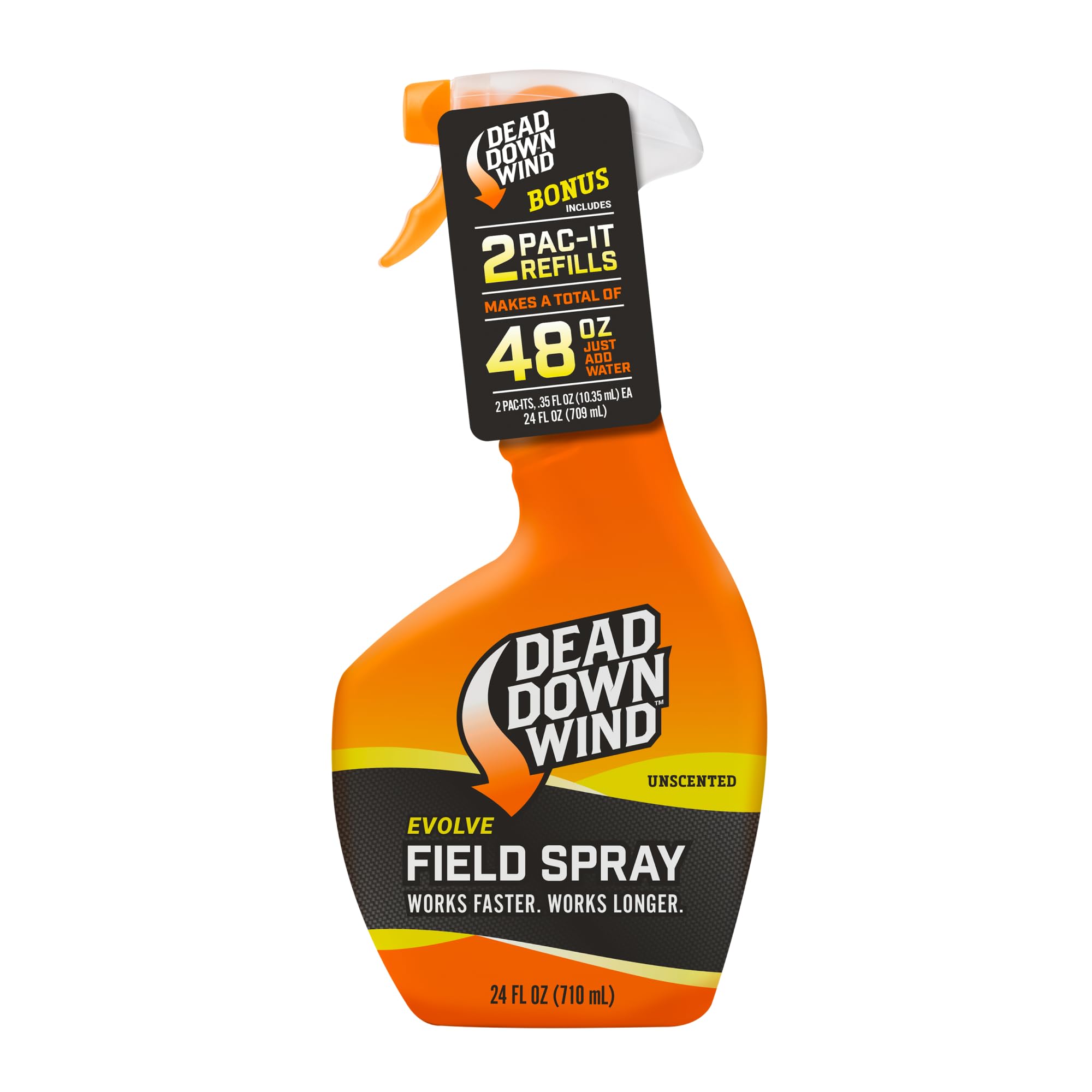 Dead Down Wind Evolve Field Spray (24oz Bottle and 2 Pac-It Refills)