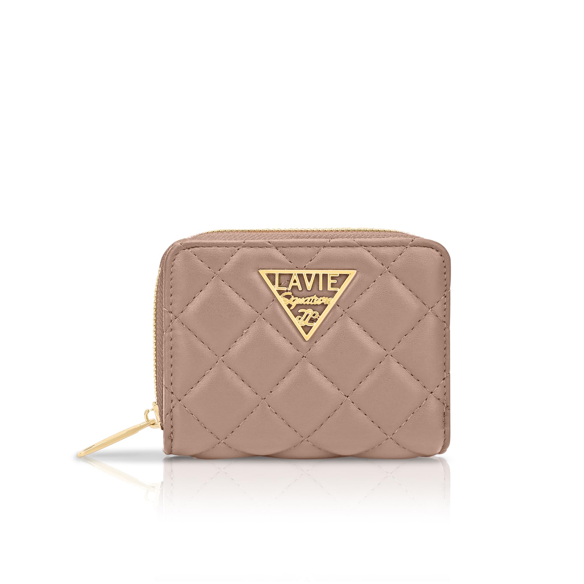 lavie signature Women's Quilt Derby Flap Zip Around Wallet | Gift for Women-picture-18