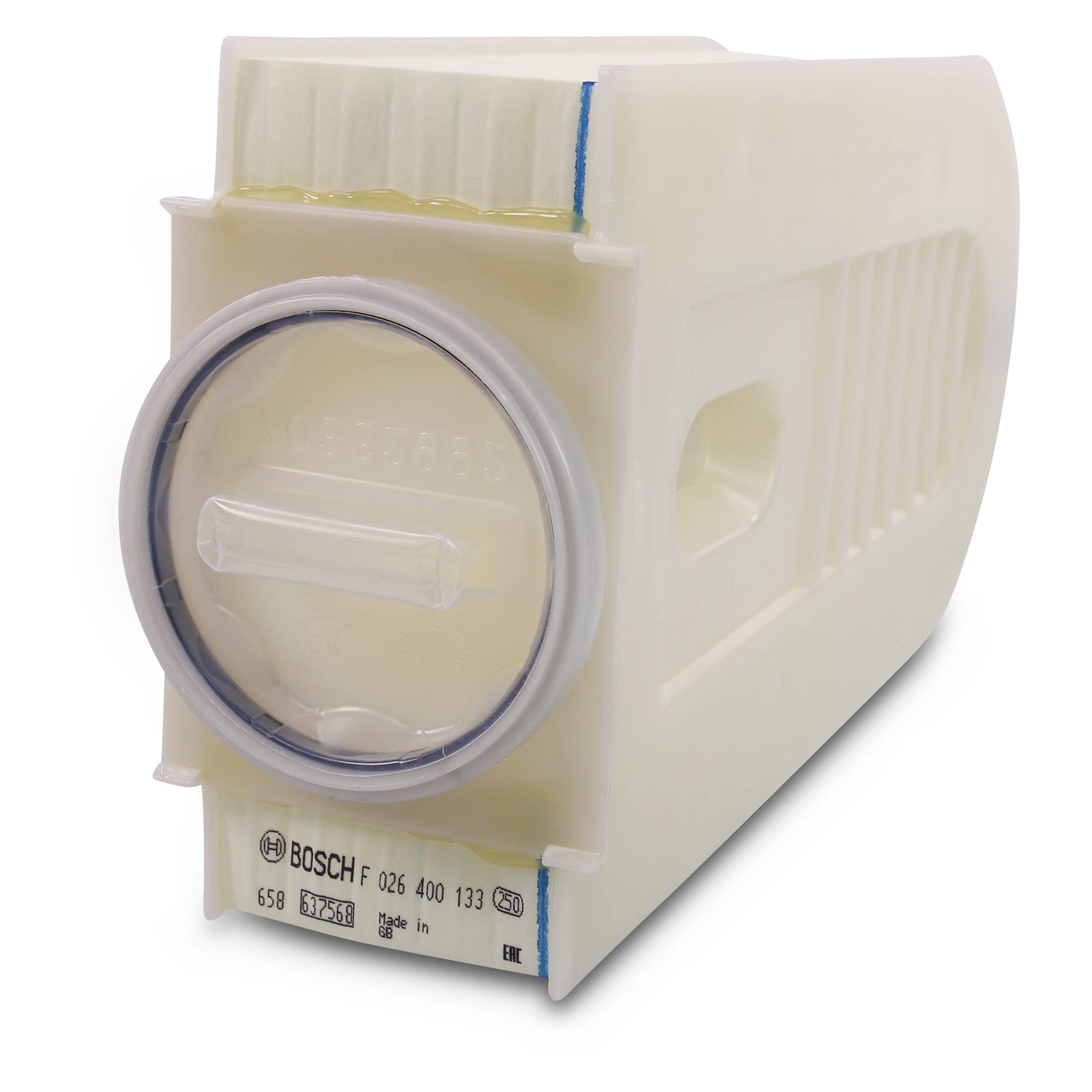 Bosch Filtro Aria per Auto S0133 - Trattiene le particelle solide all'esterno della presa d'aria - Resistente all'umidità ed altamente resistente alla trazione