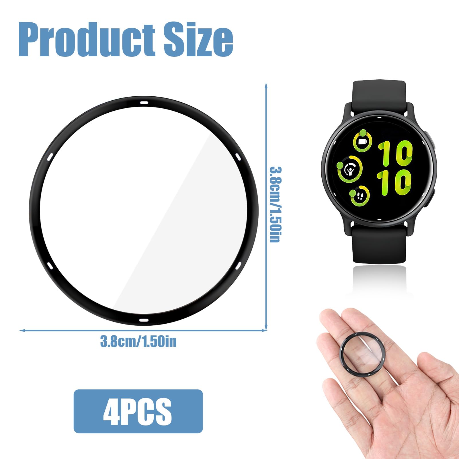 4 stuks) TPU-beschermfolie voor Garmin Vivoactive 5, pantserglas