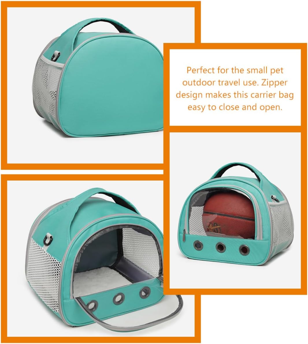 Happyyami Hamster Out Bag Pet Carrier Handbag Guinea Pig Carrier Portable Rat Bag Pet Supplies Rat Carrier Rabbit Carrier Bag Small Pets Outgoing Bags Chinchilla Travel Small Animals Oxford