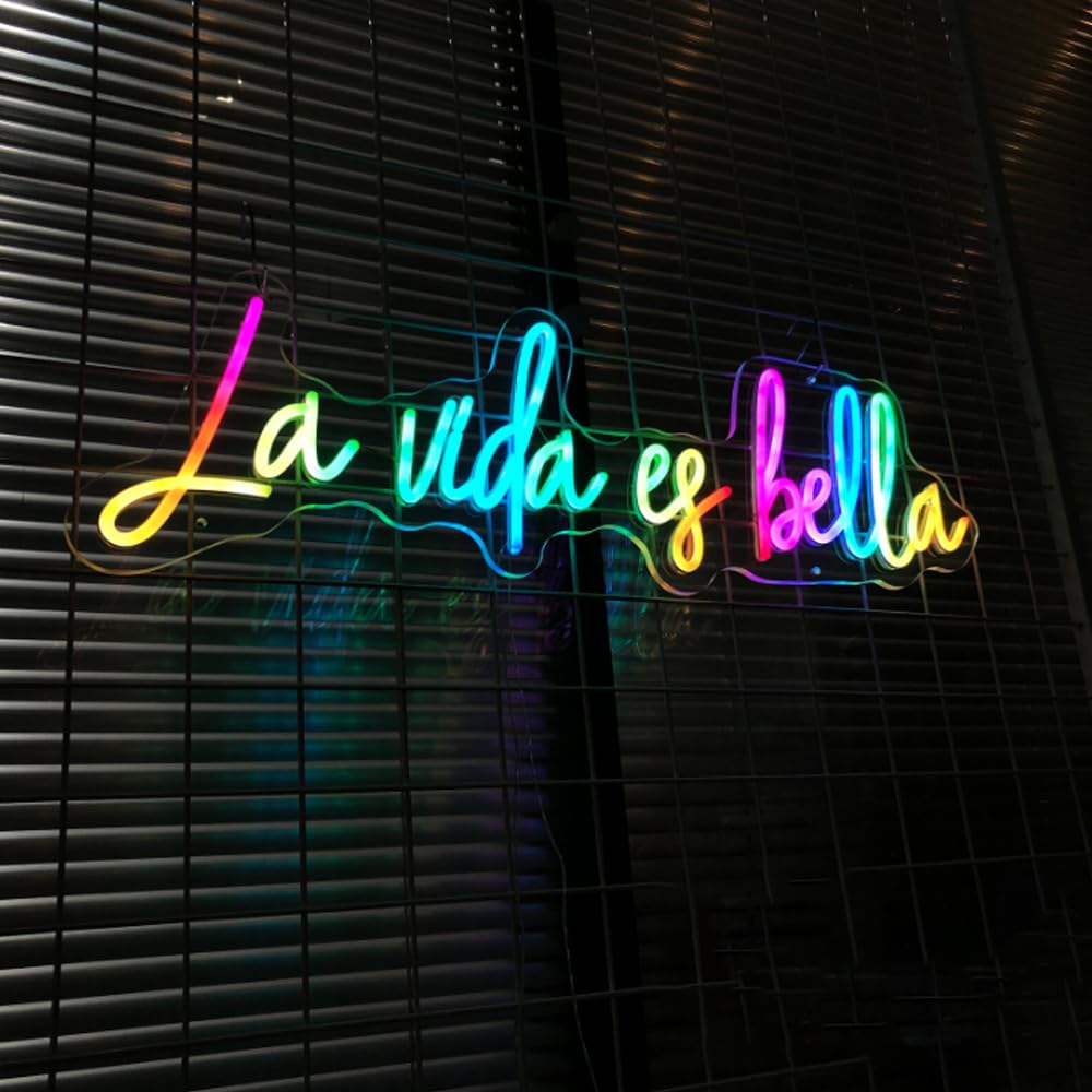 Letrero LED Letreros de neón franceses Bonjour Luces LED italianas Ciao Lámparas nocturnas decorativas de pared Decoración de fiesta Luz USB Brillo ajustable