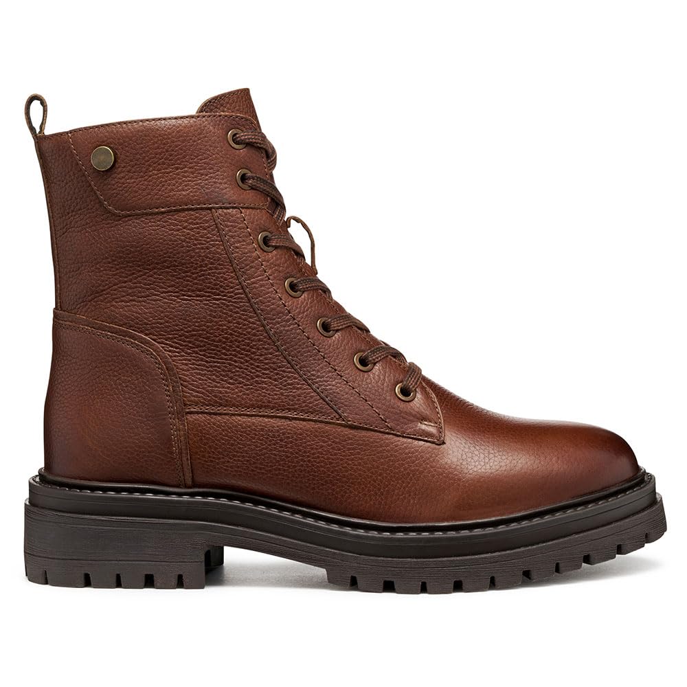 Geox Women's D Iridea Ankle Boot, brown, 4 UK