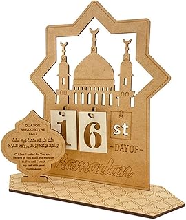 Ramadan Calendar 30 Days,DIY Ramadan Advent Calendar Kids Easy to Assemble,Elegant Ramadan Advent Calendars Islamic Ramadan Gifts
