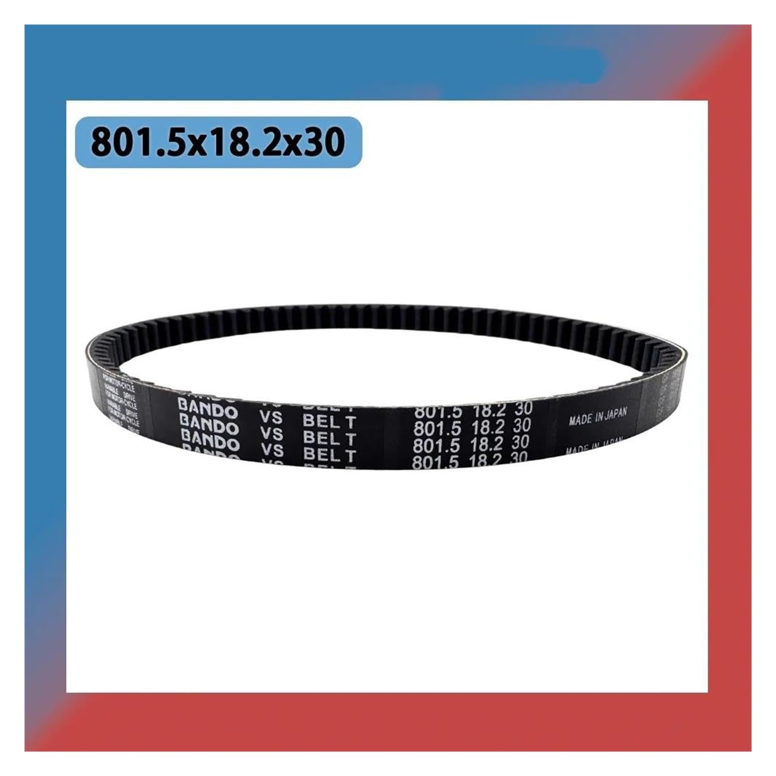 Correas transmisión Correa de transmisión CVT 801,5x18,2x30 para LONCIN ATV LX200AU LX 200 WHS 200 KAYO 200 para Loncin 200 (162FMK) ATV 801,5 18,2 30 Correas trapezoidales