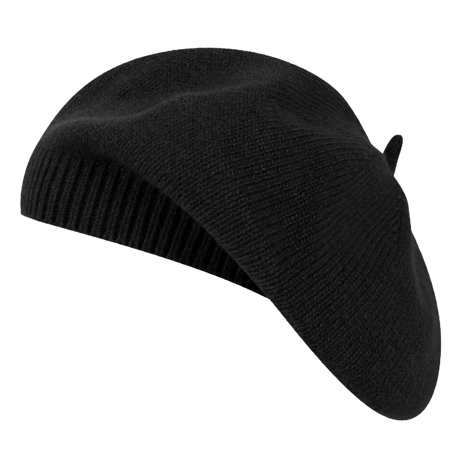 Boina Mujer Clásico Estilo Francés Gorro Vintage Sombrero de Punto Artista Parisino Moderno Pintor Sombrero Otoño Invierno