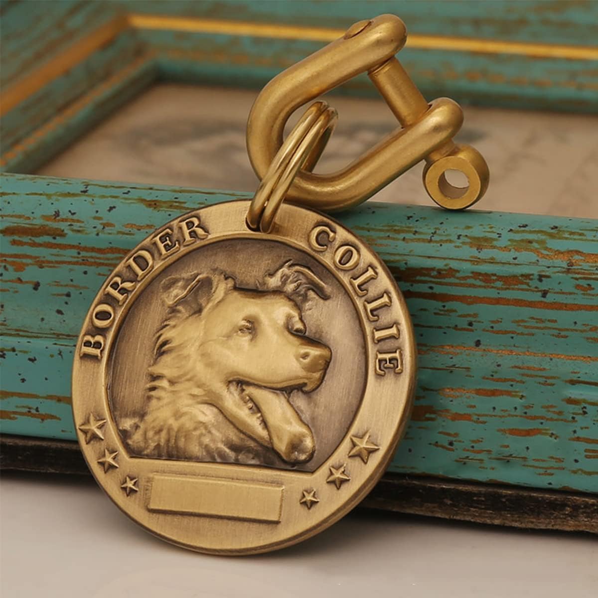 RvPaws Pet ID Tags Pure Copper Personalized Dog Tags, Three-Dimensional Relief Pet Pattern, Lettering on Front and Back | Pet Collar ID Tags (Design May Vary, Large) (B0CQP91S9S) Amazon Price History, Amazon Price Tracker