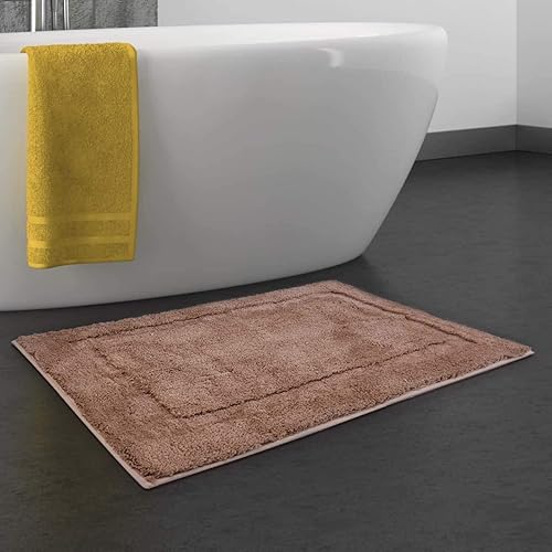 Miniatura 2 de TOMORO Tapete de baño de microfibra antideslizante  Extra absorbente y de secado rápido, con respaldo impermeable, de lujo, para puerta de hotel y