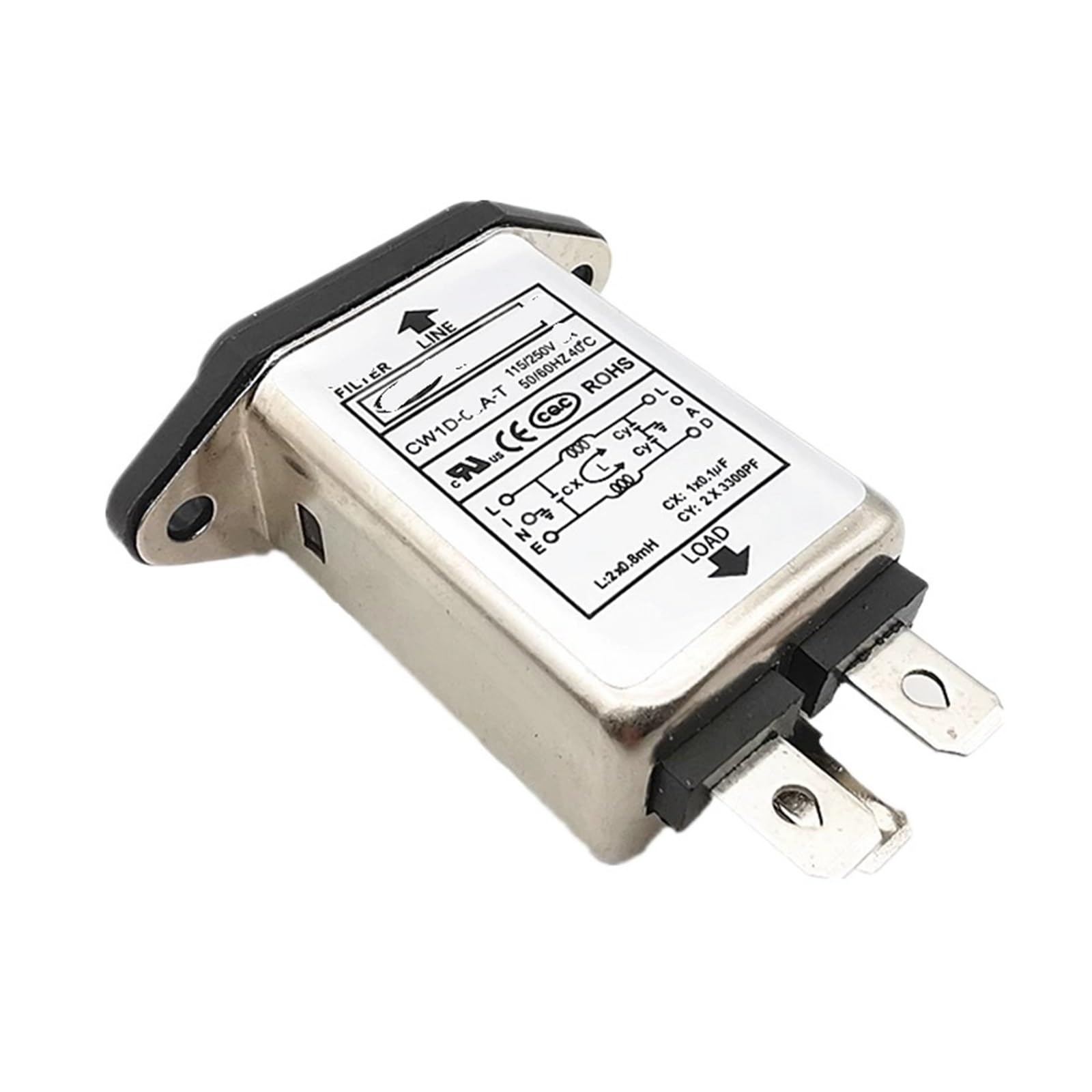 0P7br328b 5V Double Insurance Switch Power Filter Cw2c-10A-T 10A 6A 1B 2B 2A(Cw1d-06A-T 6A)
