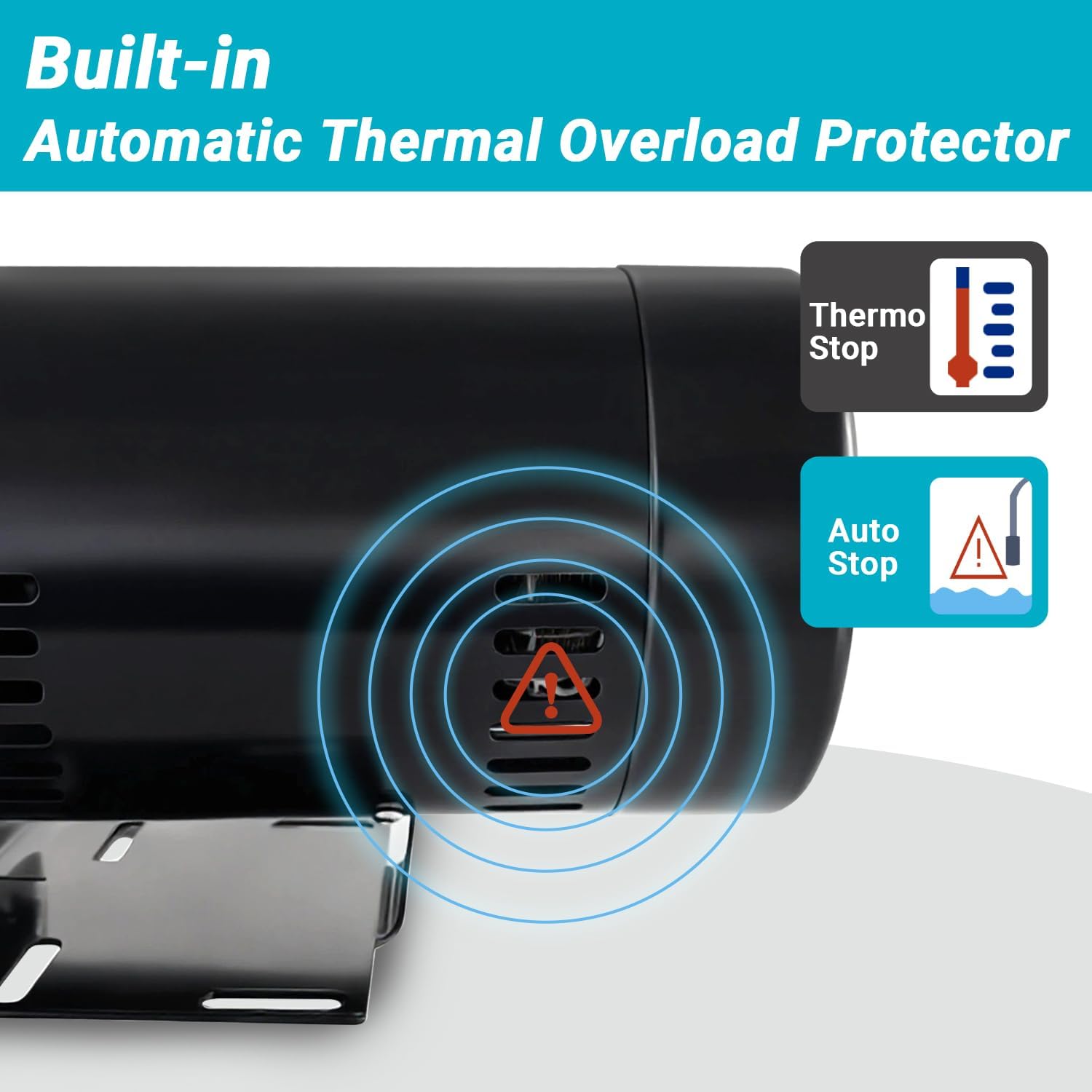 SWS50 1/2 HP Cast Iron Shallow Well Jet Pump – Up to 375 GPH, 25 ft Max Depth – Heavy Duty Water Pump for Home, Lawn & Irrigation – 115V/230V Dual Voltage