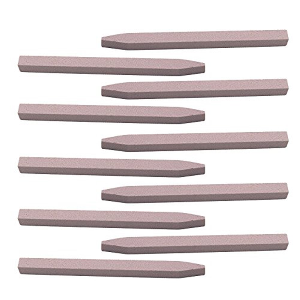 10 Pcs/Set Pink Stone Nail File Nail Buffer V-Shaped Nail Cuticle Remover Manicure Tools (3# 10pcs)