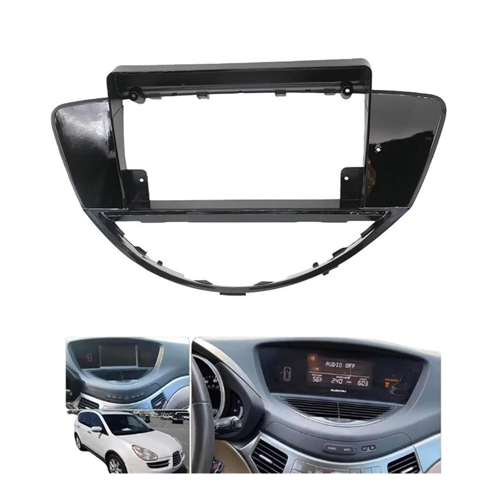 Fascia Marco para Subaru para Tribeca 2007-2010 2011 2012 2013 2014 LHD 9 Pulgadas Radio Coche Android DVD Estéreo Audio Pantalla Multimedia Video CD Juego Panel Radio