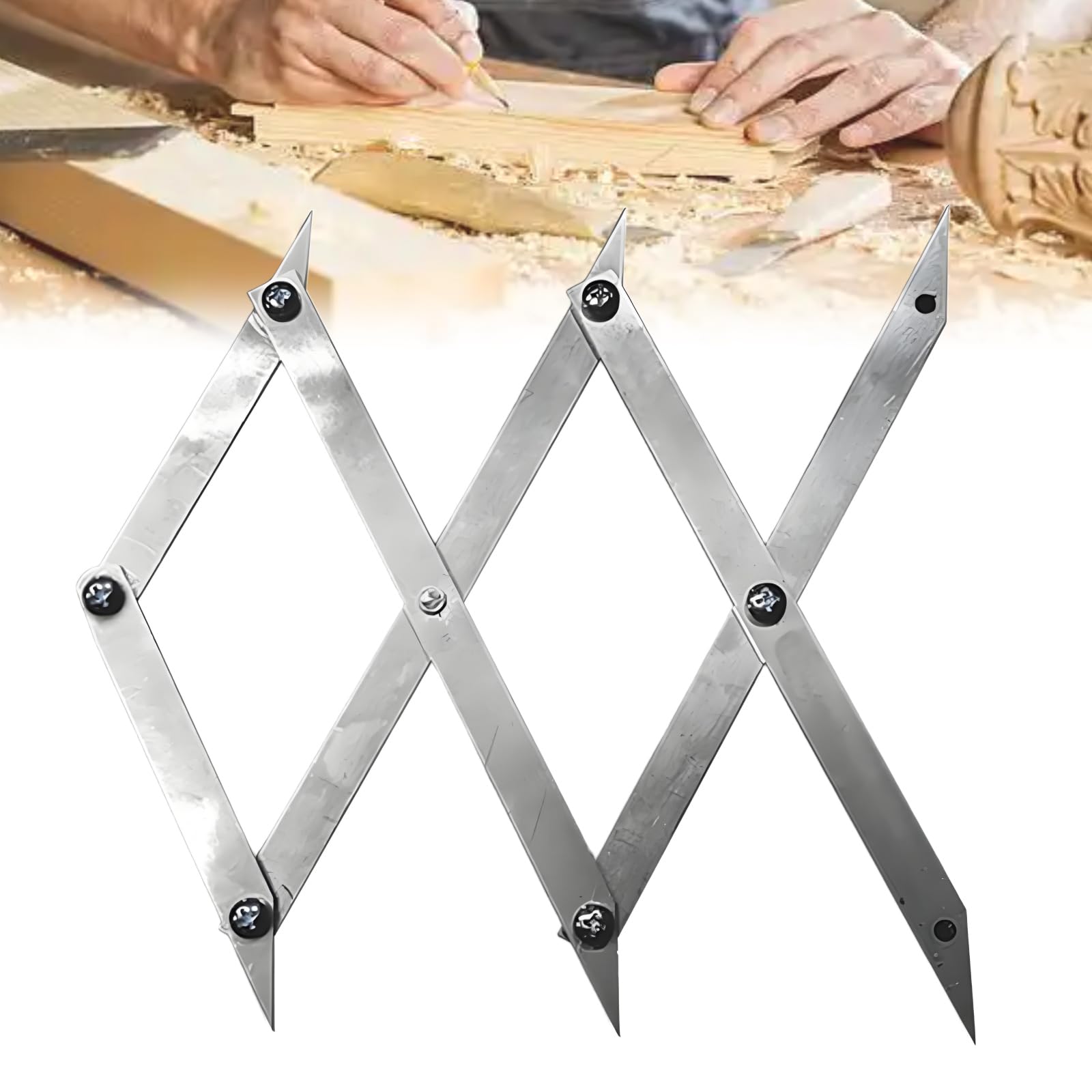 Center Finder Tool,3-Point Center Finder,Woodworking Measurement,Measuring Distance(1pcs)
