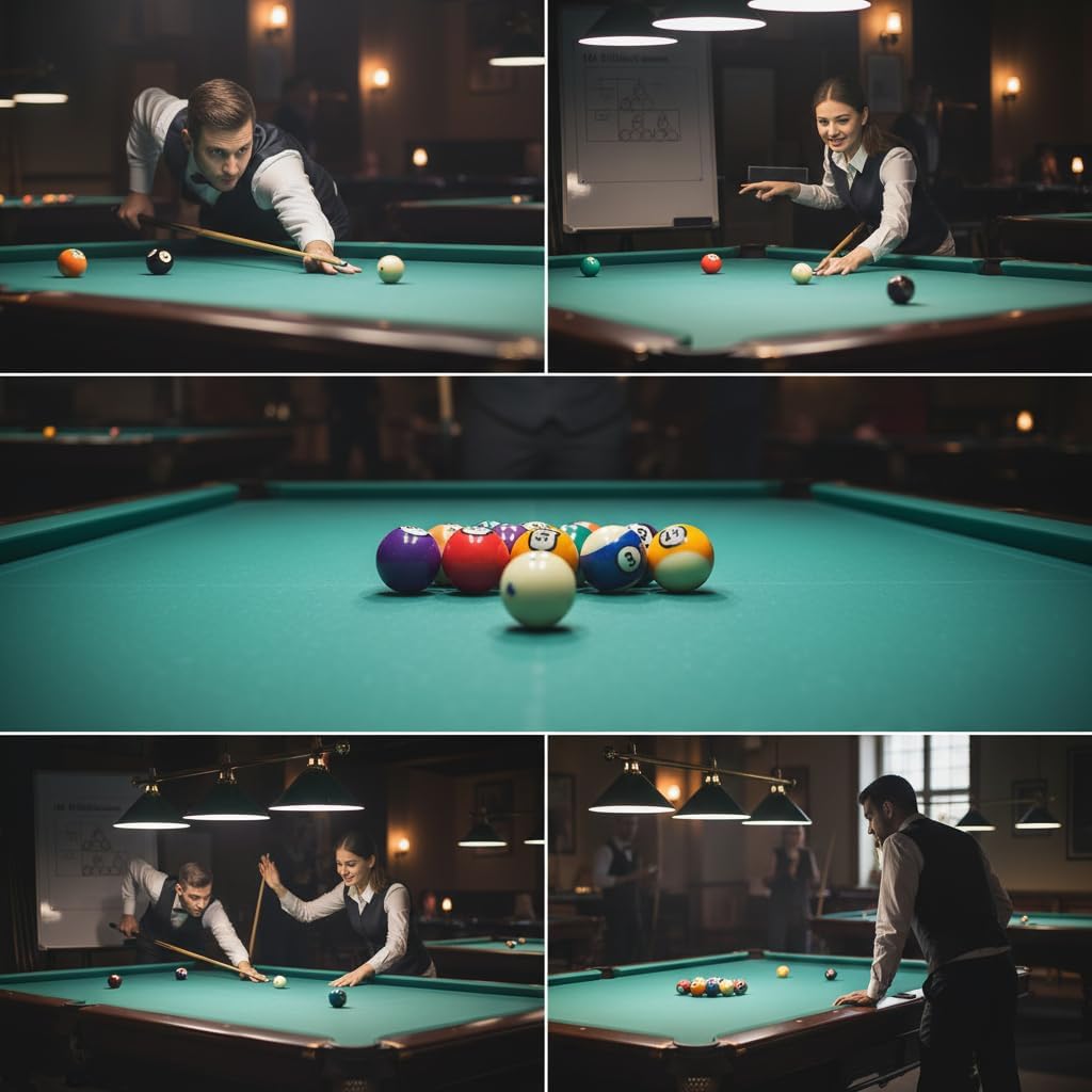 Billiard Balls Set Pool Ball Set 16Pcs Billiard Balls Set US Style Pool Ball Resin 57.2mm Dia for Tournament Practice