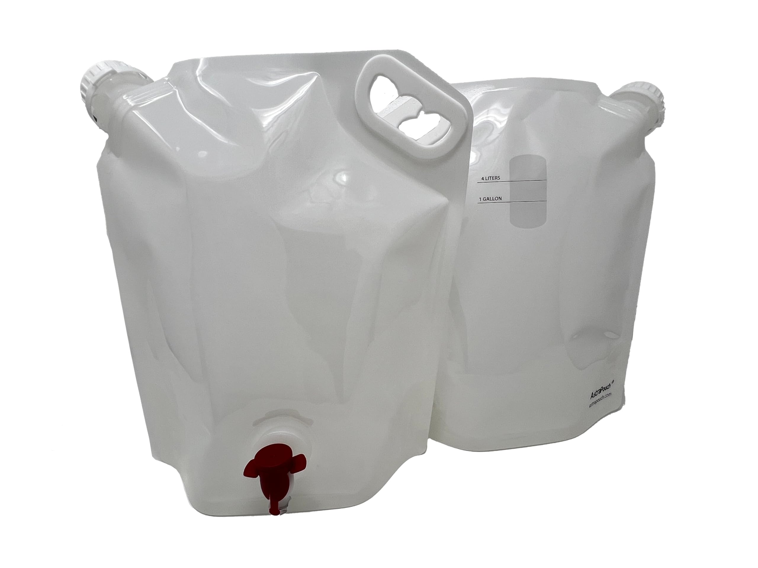 1 Gallon (4 Liter) To-Go Pouch (2 pack) - Easy to Fill, Carry & Pour your Favorite Beverages or Condiments Anywhere you Go! Great for Restaurant Take Out!!