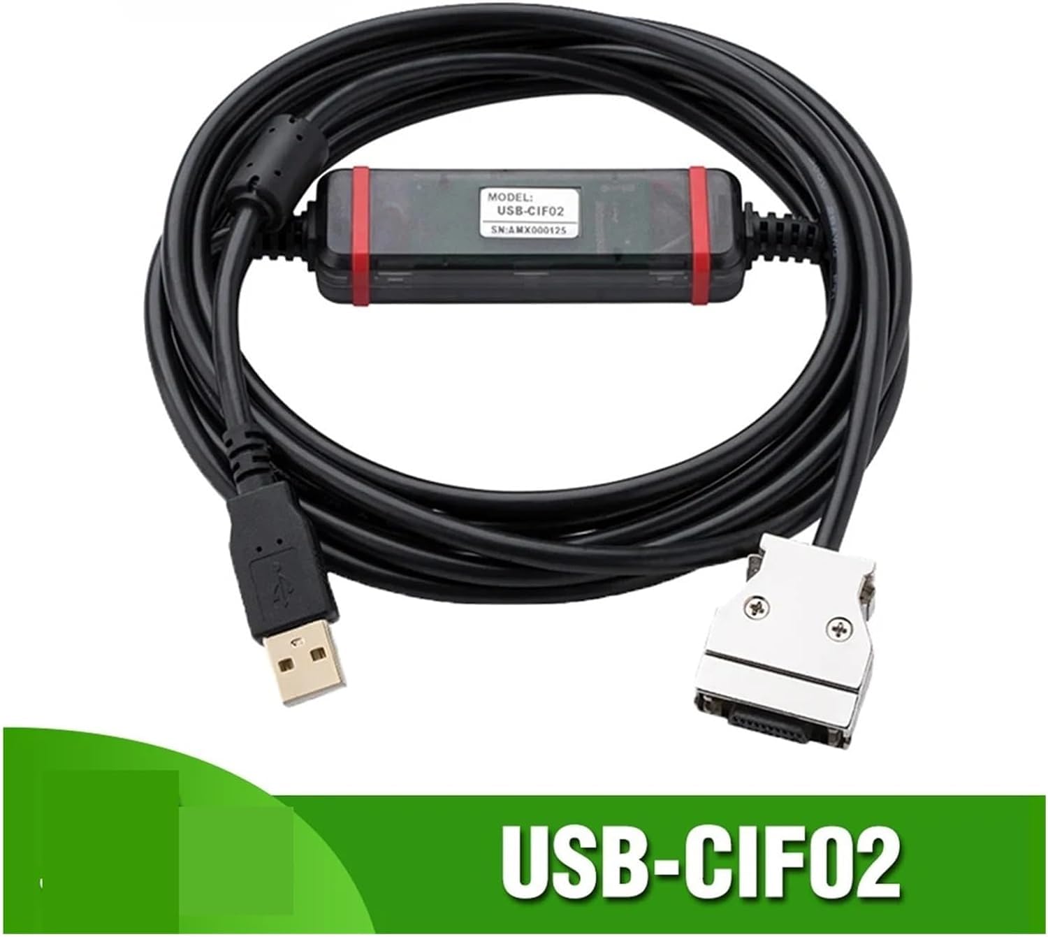MIFANI Cable Ethernet de red, adaptador USB-CIF02 for cable de programación PLC serie CPM1/CPM1A/CPM2A/CPM2AH/C200HS/C200HX/HG/HE CQM1 Línea de descarga de datos (color: FTDI) (Color : Ftdi)
