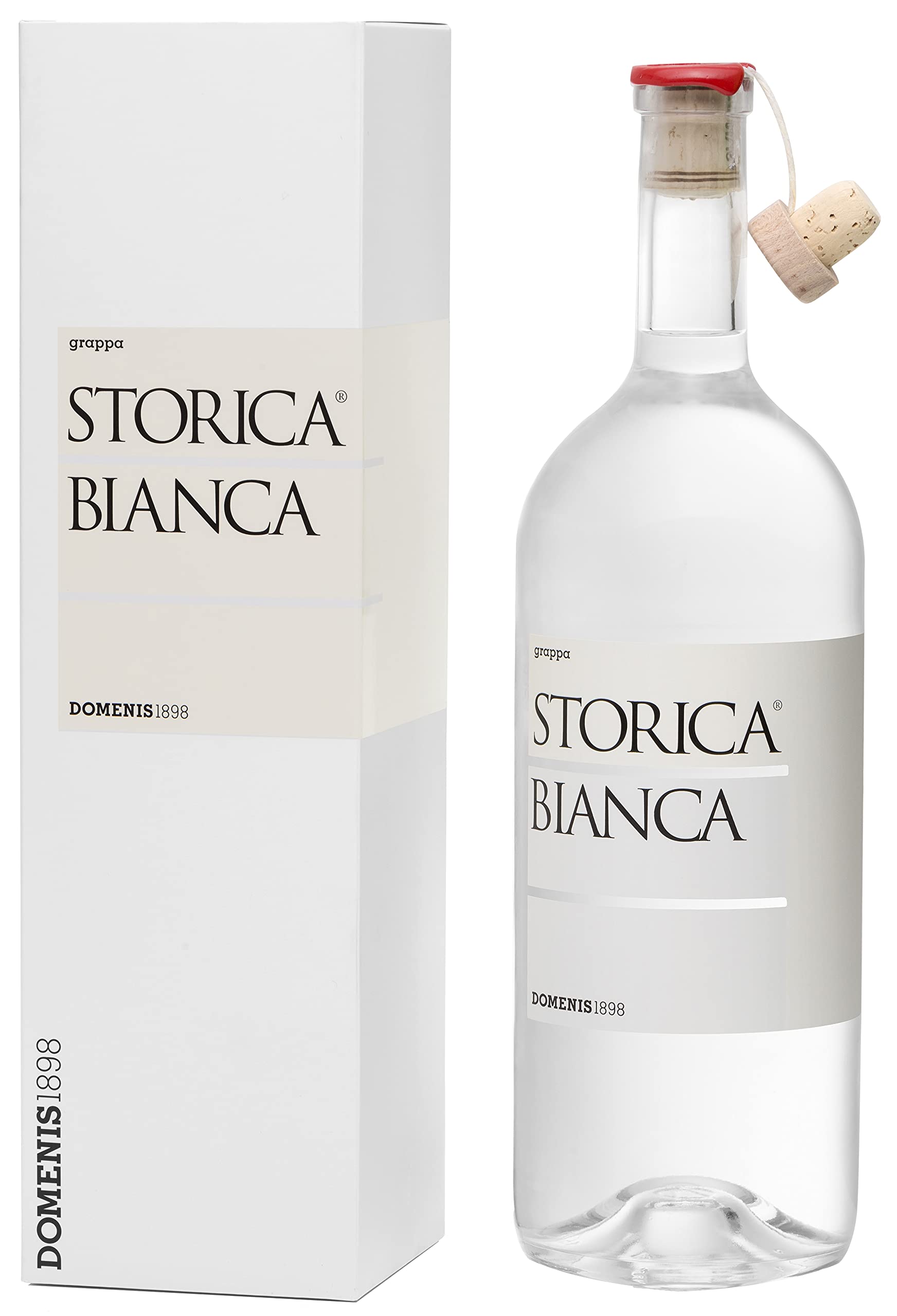 DOMENIS1898 - STORICA BIANCA grappa 50% vol. bottiglia da 150 cl con astuccio