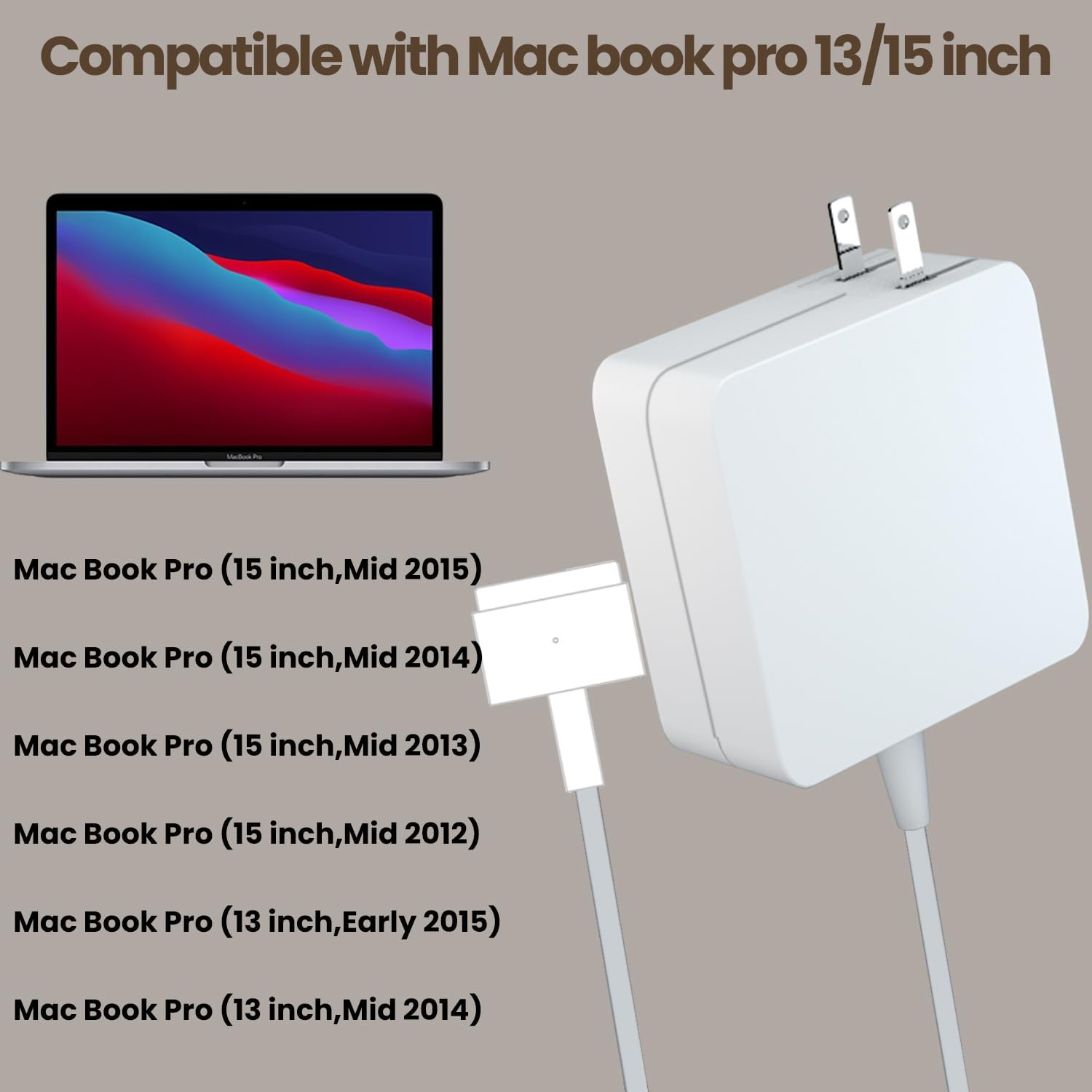 Amazon.com: Lanidee 85W Charger Compatible with Mac Book Pro